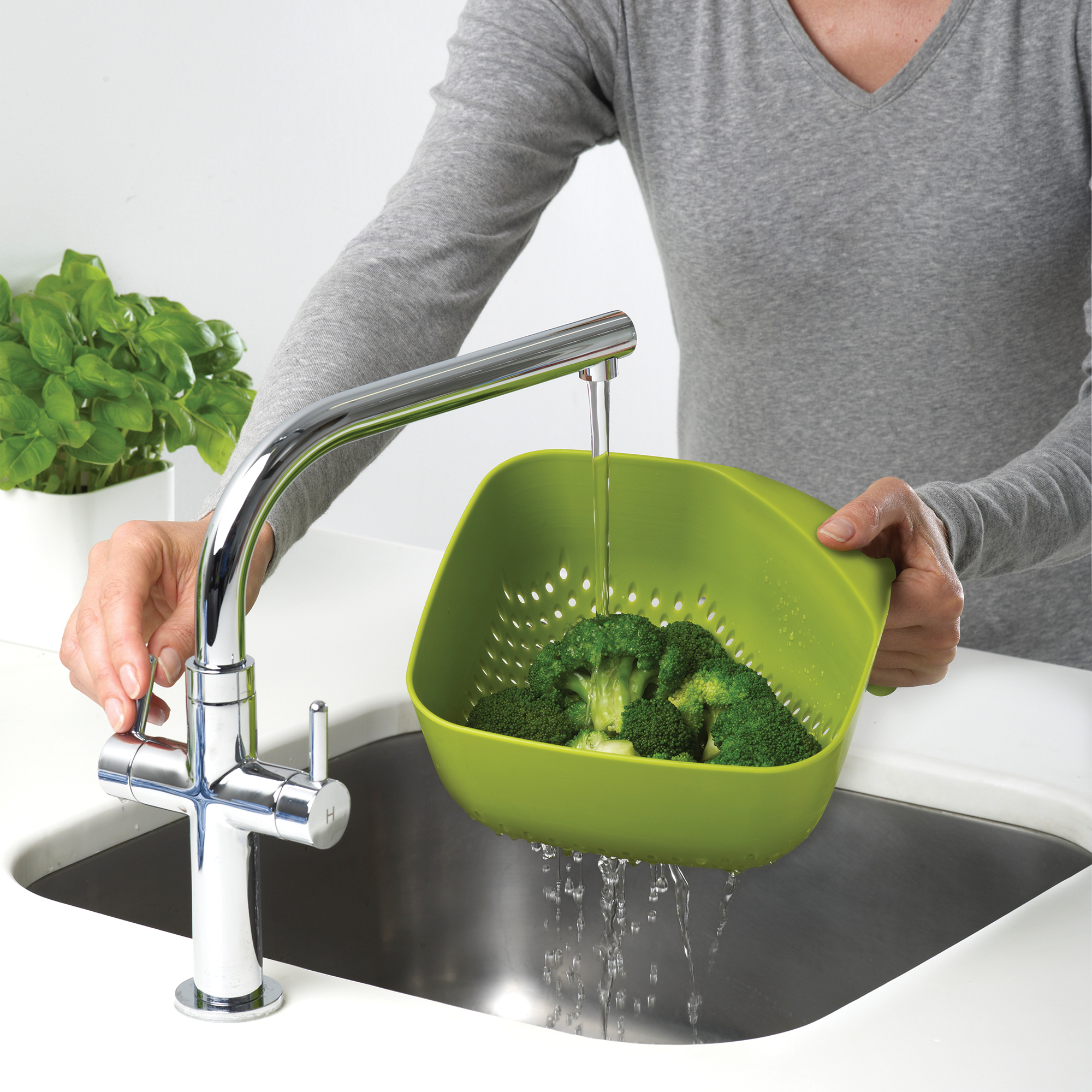 JJ SquareColander 40088 Green IU2 (Squared)